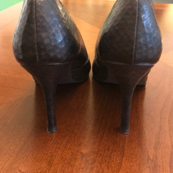 Rampage high heel pumps brown snake pattern sz 7 M - Picture 4 of 8